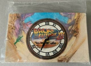 Rare Back To The Future Iii Cardboard Battery Clock Studio Promotional Item
