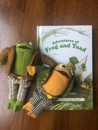 Crocodile Creek Frog And Toad Arnold Lobel Rare Vintage Plush Like And Book