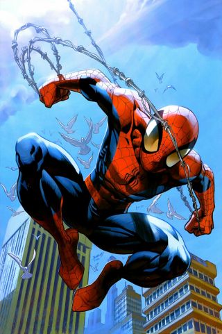 Ultimate Spider - Man 156 Poster Print Mark Bagley Signed Rare