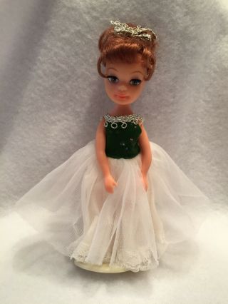 Vintage 1967 Uneeda Tiny Teen Date Time Doll 5 " Prom Dress