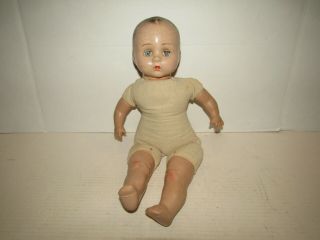 Vintage Doll Composition Head 17 Inch Abc Toy Anette Baby Restore Repair