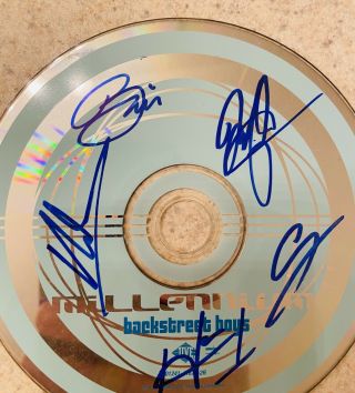 Backstreet Boys Group Signed Millennium Cd Autographed Rare