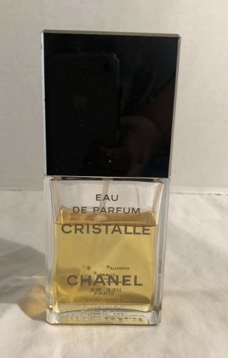 Chanel Cristalle 3.  4 Oz / 100 Ml Eau De Toilette Spray Vintage Rare