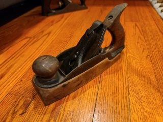 Antique Stanley Rule And Level Co No 35 Smooth Bottom Plane Britain