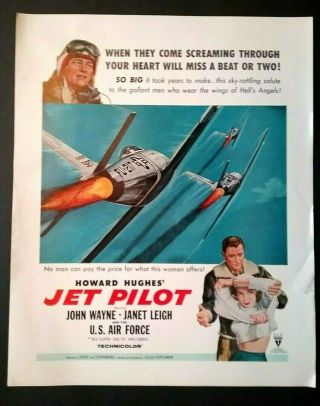 John Wayne " Jet Pilot " Rare 1950 