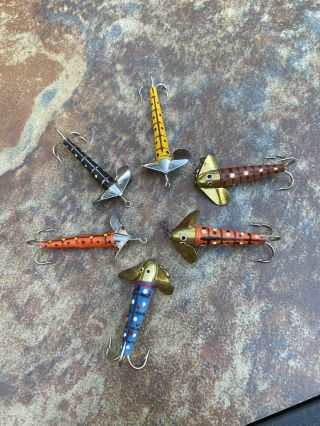 Awesome Vintage Devon Minnow Fishing Lures Great Colors