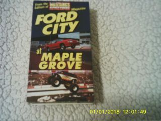 Rare 1995 Ford City At Maple Grove Street Racing Vhs Tape Funny Cars Trucks