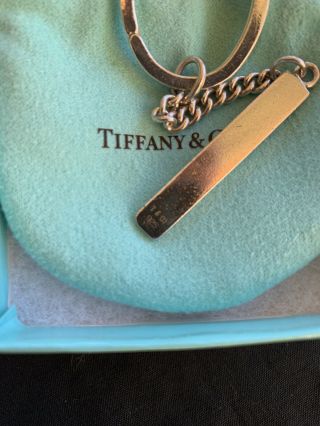 Tiffany & Co RARE Silver Enamel Nautical Key Chain Key Ring Keychain 2