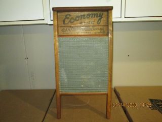 Vintage Economy Scrub Wash Board (zinc) - Manufactured By Canadian Woodenware Co.