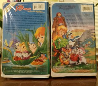 The Rescuers and The Rescuers Down Under Black Diamond Edition VHS (1992) RARE 2