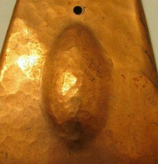 ANTIQUE ARTS & CRAFTS MISSION HAND HAMMERED COPPER CANDLE SCONCE 3