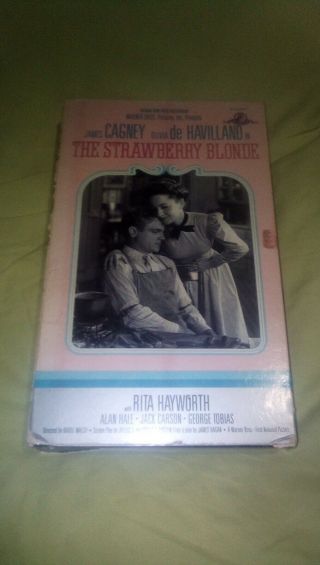 The Strawberry Blonde Vhs Rare Big Box Vhs James Cagney Rita Hayworth