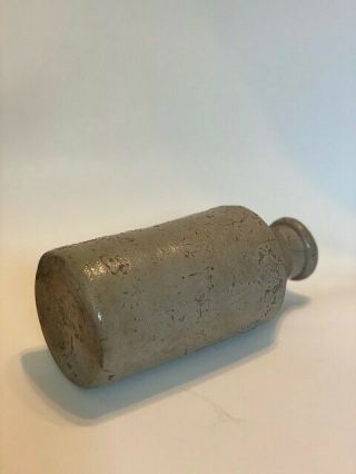 Antique Clay Ceramic Bottle Jug Small Charleston Circa,  1850. 2