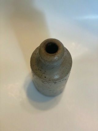 Antique Clay Ceramic Bottle Jug Small Charleston Circa,  1850. 3