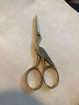 Antique Germany Bird Figural Sewing Scissors