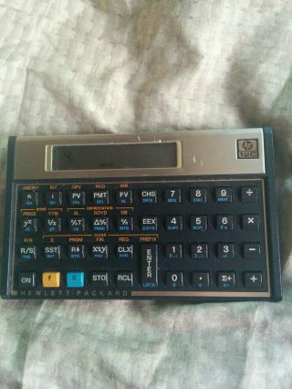 Hp 12c Financial Calculator Hewlett Packard Rare Vintage Calculator