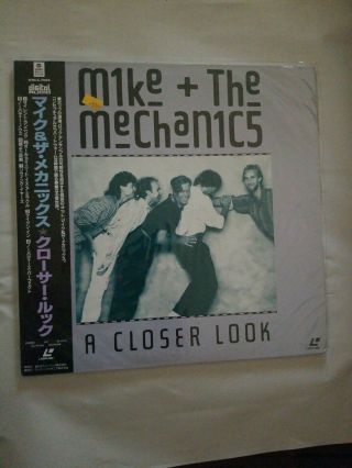 Mike And The Mechanics: A Closer Look Japanese Release Laserdisc Obi Rare