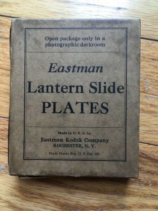 Eastman Kodak Lantern Slide Plates Antique Vintage 3 1/4 X 4 In Contrast