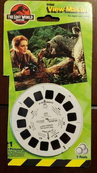 Rare 1997 Tyco Jurassic Park The Lost World Movie Film Viewmaster Reels Pack