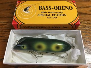 Vintage Luhr - Jensen Special Edition Bass Oreno Lure In Frog - - - - - - - Nib
