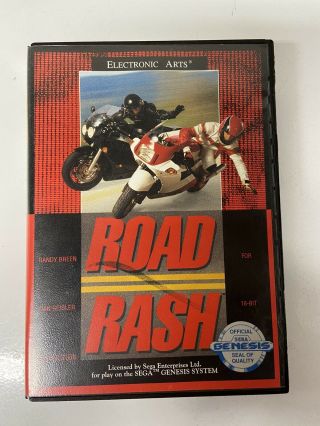 Road Rash,  1991 For Sega Genesis - Cib - Rare