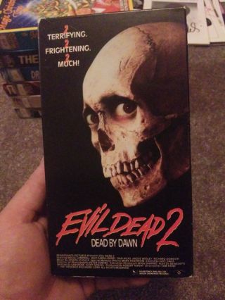 Evil Dead 2 Dead By Dawn Vestron Video Vhs 1987 Rare Cult Classic Gore Ash Raimi