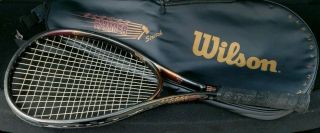 Rare Wilson Sledge Hammer 2.  8 Stretch 2 Tennis Racket 116 Sq.  In.  4 1/2 Vg