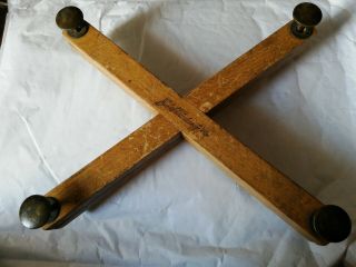 Antique Wooden Tennis Racket Press Central Press Named Scarce C1890/1900