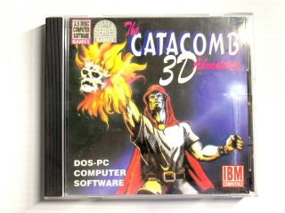 Rare Vintage Catacomb 3d Adventures 3.  5 Inch Floppy Dos Software Aus Distrib