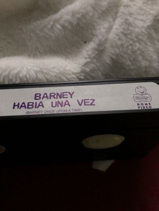 Barney’s Once Upon A Time Spanish VHS RARE 3
