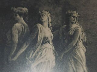 Rare Ethereal Vintage Tintype From England Coven Witches Dancing Wicca
