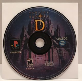 Vampire Hunter D (sony Playstation 1,  2000) Ps1 Rare - Disc Only