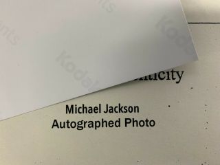 Michael Jackson hand sign /Autographed photo Includes Very rare 2
