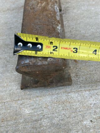 Old Railroad Track Blacksmith Anvil Steel Knife Maker Antique Vintage 15.  7 lbs. 3