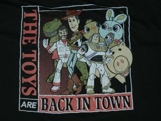 RARE Toy Story 3 3D Digital Projection Team T Shirt XL& Toy Story 4 T Shirt L 2