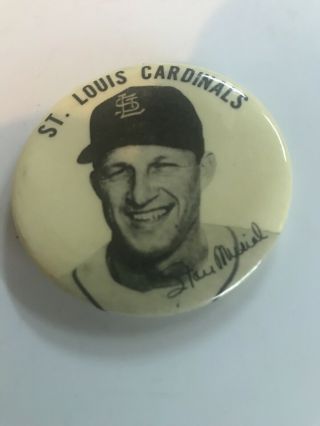 Rare Vintage Stan Musial St.  Louis Cardinals Pin Button