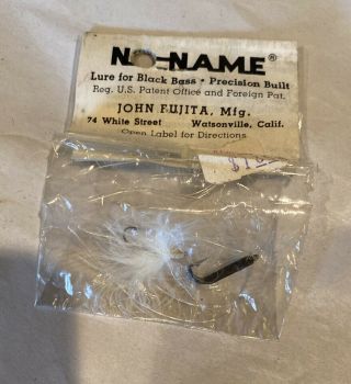 Vintage Rare No - Name Fly Lure By John Fujita Mfg.  For Black Bass