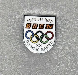 Very Rare Olympic Summer Games Munich 1972 Bbc Media Pin