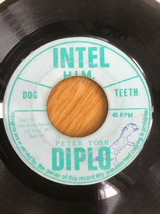 Peter Tosh & The Wailers - Dog Teeth/stepping Razor,  Intel Diplo Rare 7 " Reggae
