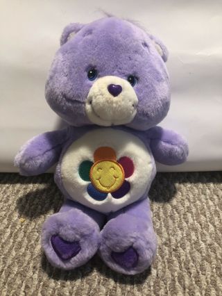 Care Bears 2003 Harmony Bear Purple 13 " Plush Stuffed Animal
