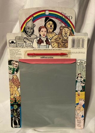 Wizard Of Oz Vintage Magic Slate Drawing Board 1989 Turner 50th Golden Rare Wow