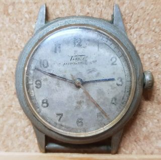 Early Vintage Tissot Cal 27 Pc Antimagnetic Movement For Watch Parts Repair