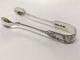 Stunning Solid Silver Sugar Tongs By Joseph Rodgers & Sons Sheffield 1912