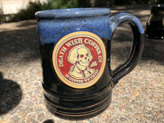 Rare 2016 Death Wish Coffee Mug George Deathington 3467 Deneen Pottery