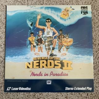 Revenge Of The Nerds Ii - Nerds In Paradise Laserdisc - Very Rare Comedy