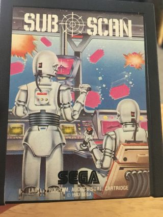 Sub Scan Atari 2600 Video Game System Cart Rare Sega