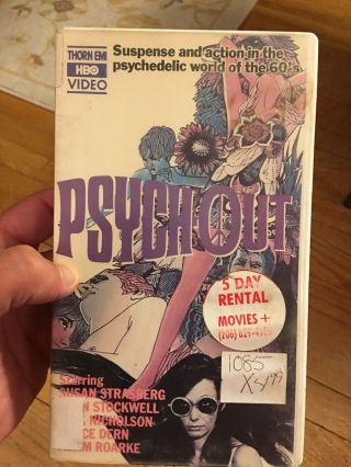 Psych - Out Vhs Rare Hbo Video 1988 Jack Nicholson Dean Stockwell Drugs Look