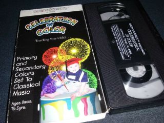 Celebration Of Color Babyscapes Vhs Classical Music Learning Graphics Rare