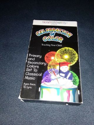 Celebration of Color Babyscapes Vhs Classical music learning graphics Rare 2