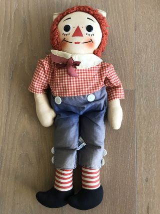 Vintage Johnny Gruelle’s Own “raggedy Andy” Doll By Knickerbocker Toy Co.  20”